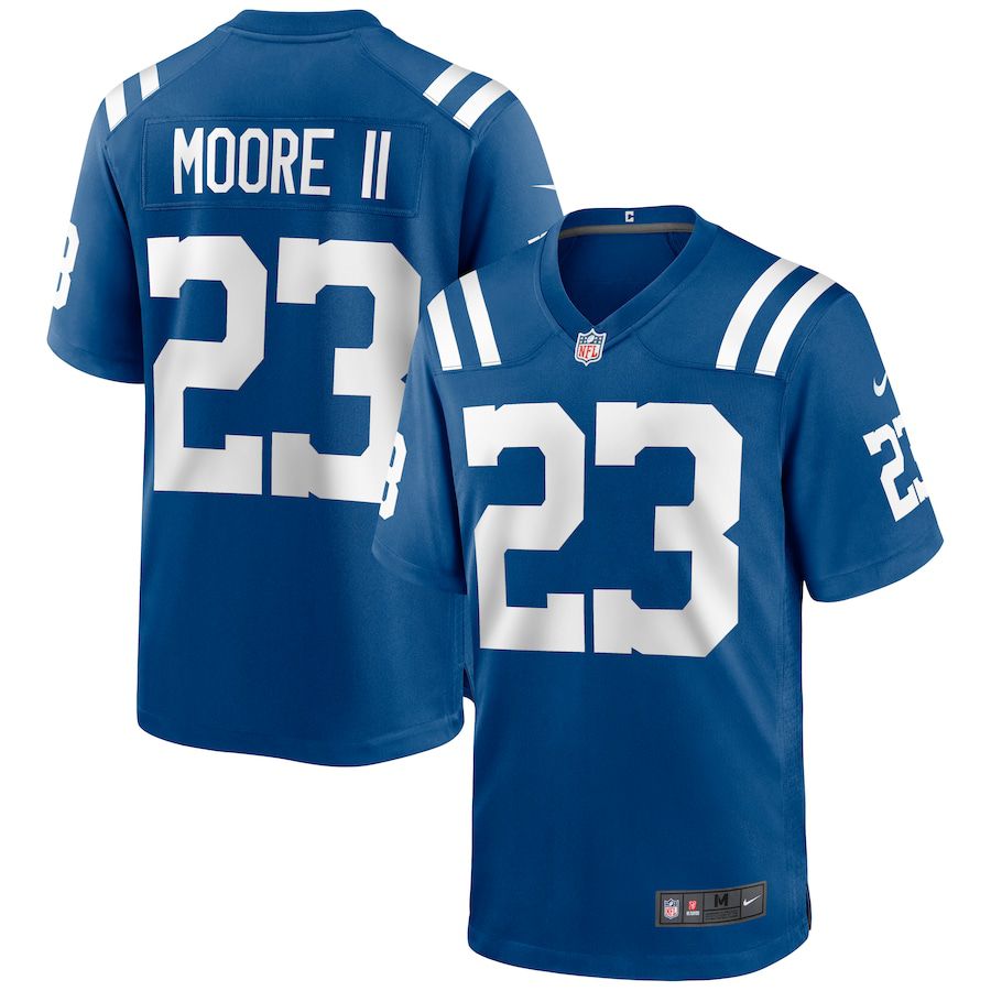 Men Indianapolis Colts 23 Kenny Moore II Nike Royal Game NFL Jersey